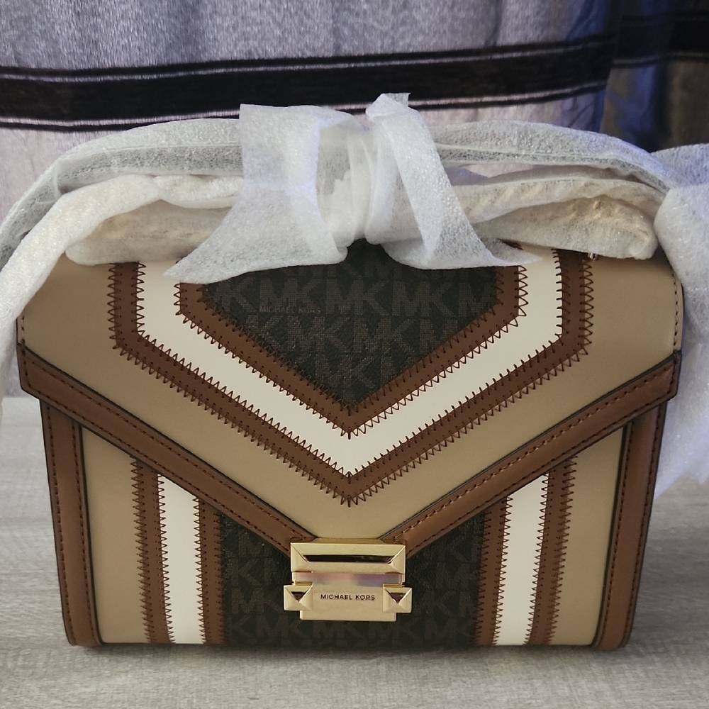 New! Michael Kors Tan and Brown Women's Bag